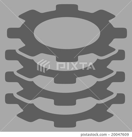 Gears Flat Icon 20047609