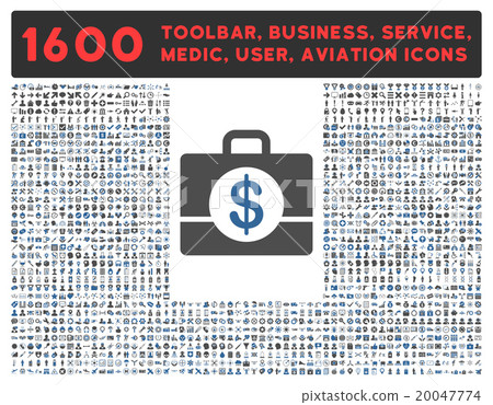Accounting Icon With Large Pictogram Collection Accounting Icon With Large Pictogram Collection 20047774