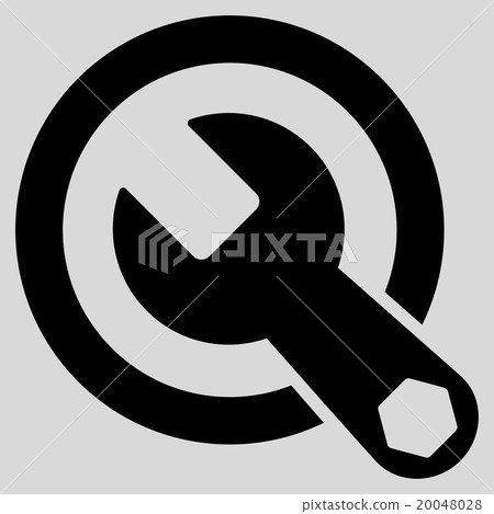 Rounded Wrench Flat Icon Rounded Wrench Flat Icon 20048028