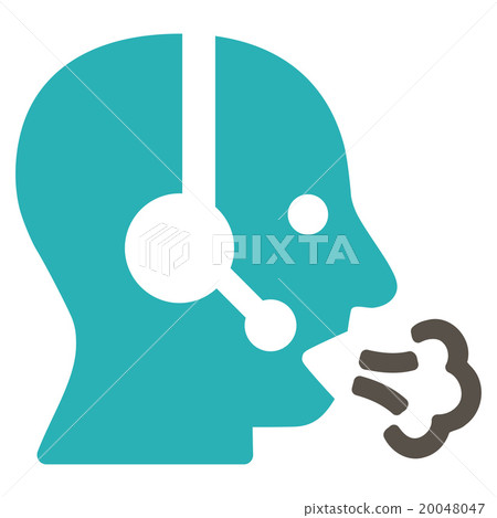 Operator Speech Flat Icon 20048047