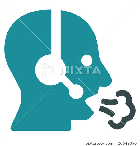Operator Speech Flat Icon Operator Speech Flat Icon 20048050