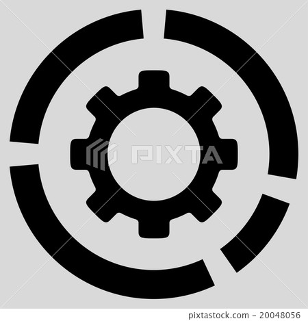 Industry Diagram Flat Icon Industry Diagram Flat Icon 20048056