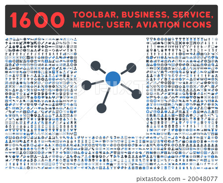 Connections Icon With Large Pictogram Collection Connections Icon With Large Pictogram Collection 20048077