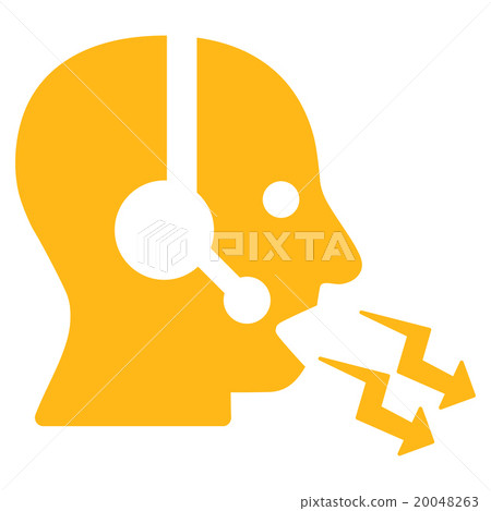 Operator Shout Flat Icon Operator Shout Flat Icon 20048263