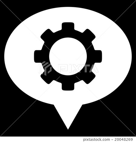 Workshop Map Marker Flat Icon 20048269