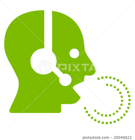 Operator Speech Flat Icon 20048822