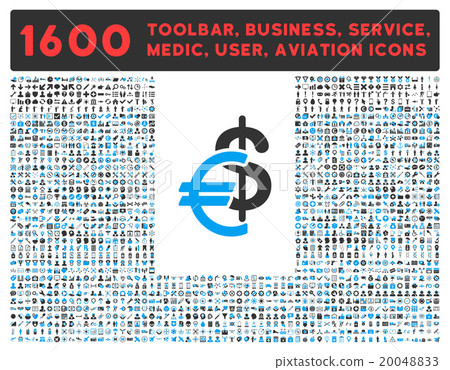 Currency Icon With Large Pictogram Collection 20048833