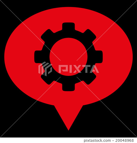 Workshop Map Marker Flat Icon 20048968