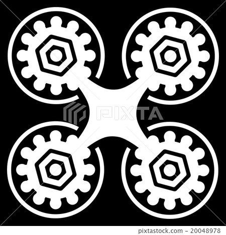 Air Drone Flat Icon Air Drone Flat Icon 20048978