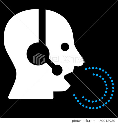 Operator Speech Flat Icon Operator Speech Flat Icon 20048980