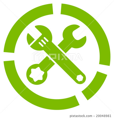 Tools Diagram Flat Icon Tools Diagram Flat Icon 20048981