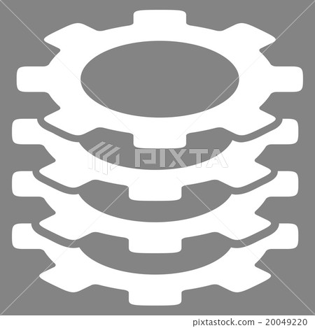 Gears Flat Icon Gears Flat Icon 20049220