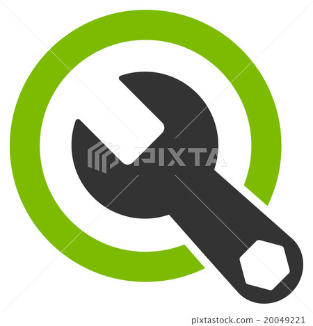 Rounded Wrench Flat Icon Rounded Wrench Flat Icon 20049221