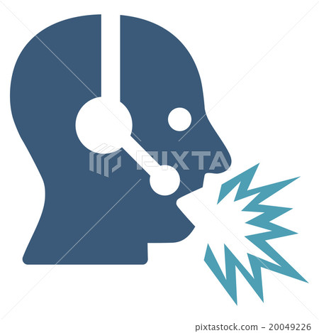 Operator Message Flat Icon Operator Message Flat Icon 20049226