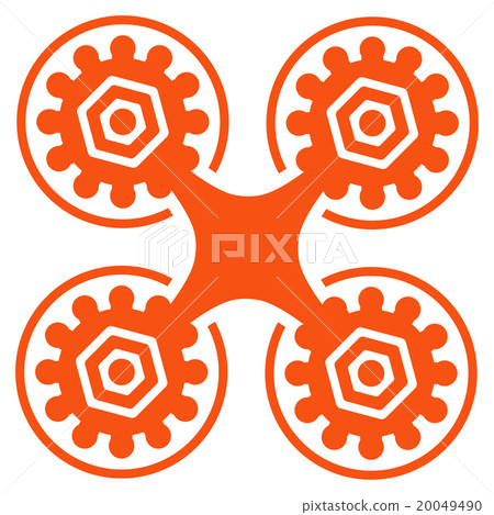 Air Drone Flat Icon 20049490