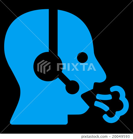 Operator Speech Flat Icon 20049593