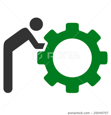 Working Person Flat Icon Working Person Flat Icon 20049707