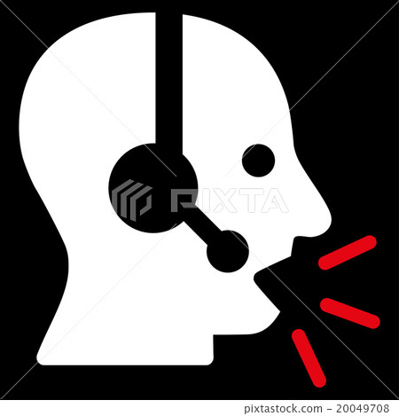 Operator Message Flat Icon Operator Message Flat Icon 20049708