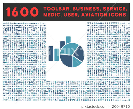 Charts Icon With Large Pictogram Collection Charts Icon With Large Pictogram Collection 20049710