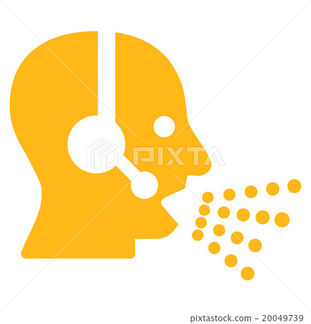 Operator Speech Flat Icon Operator Speech Flat Icon 20049739