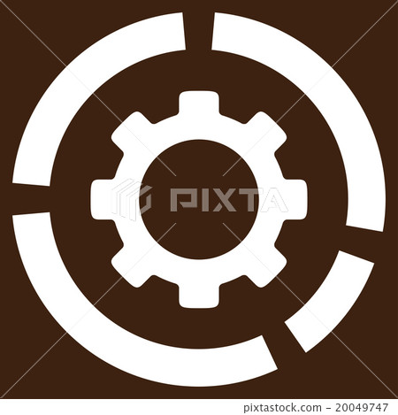 Industry Diagram Flat Icon 20049747