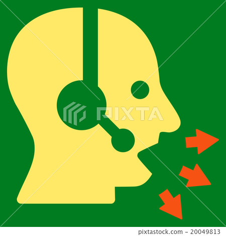 Operator Message Flat Icon Operator Message Flat Icon 20049813
