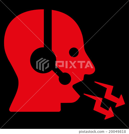 Operator Shout Flat Icon Operator Shout Flat Icon 20049818