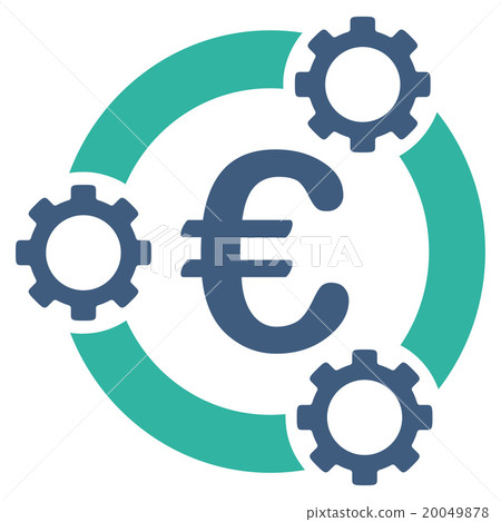 Euro Teamwork Flat Icon 20049878