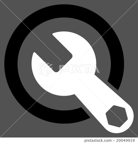 Rounded Wrench Flat Icon Rounded Wrench Flat Icon 20049919