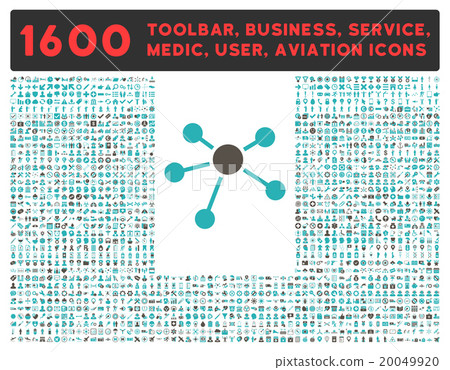 Connections Icon With Large Pictogram Collection 20049920
