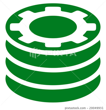 Casino Chips Flat Icon 20049931