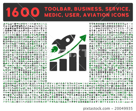 Startup Icon With Large Pictogram Collection Startup Icon With Large Pictogram Collection 20049935