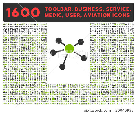 Connections Icon With Large Pictogram Collection Connections Icon With Large Pictogram Collection 20049953