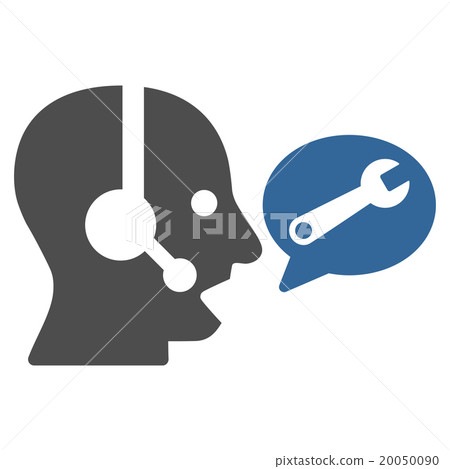 Operator Service Message Flat Icon 20050090
