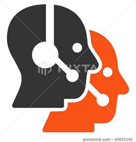 Call Center Operators Flat Icon 20050142