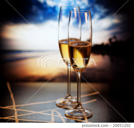 New year in the city - champagne glasses New year in the city - champagne glasses 20051202