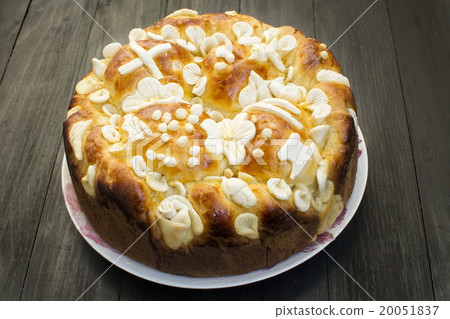 Slava cake on a black table Slava cake on a black table 20051837
