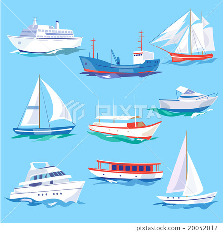 Set of Sea Ships Water Carriage and Maritime Set of Sea Ships Water Carriage and Maritime 20052012