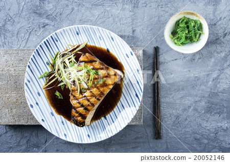 Swordfish Steak Teriyaki on Plate 20052146