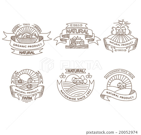 Retro farm fresh labels, badges and design Retro farm fresh labels, badges and design 20052974