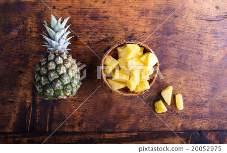 Pineapple on a table Pineapple on a table 20052975