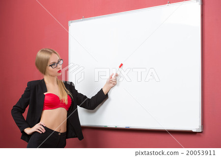 business woman in lingerie on the background of 20053911