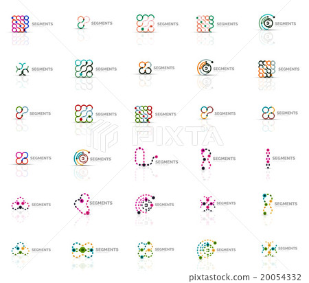 Abstract company logo vector collection. Set of - Stock Illustration ...