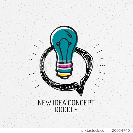 Vector multicolored hand-drawn doodles, icon Vector multicolored hand-drawn doodles, icon 20054740