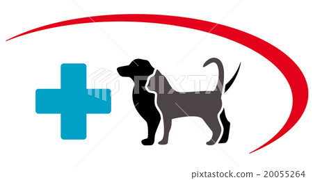 veterinary symbol with animal pet veterinary symbol with animal pet 20055264