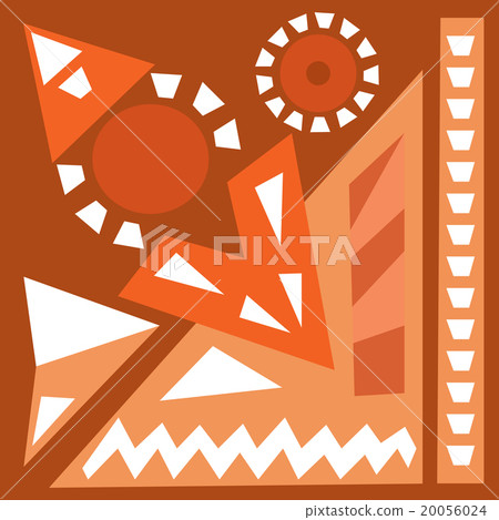 Hand draw acrylic painting composition. 20056024