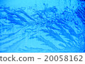 Icy  blue frosty ornate pattern of thin ice on the 20058162