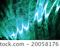 Ice figure close up, the surface is lit from 20058176