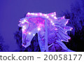 Sparkling figure ice horse head with flying mane  20058177