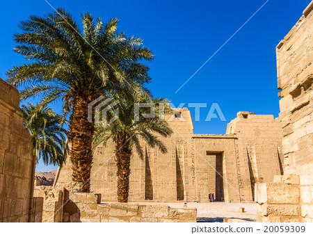 View of the mortuary Temple of Ramses III in Egypt View of the mortuary Temple of Ramses III in Egypt 20059309
